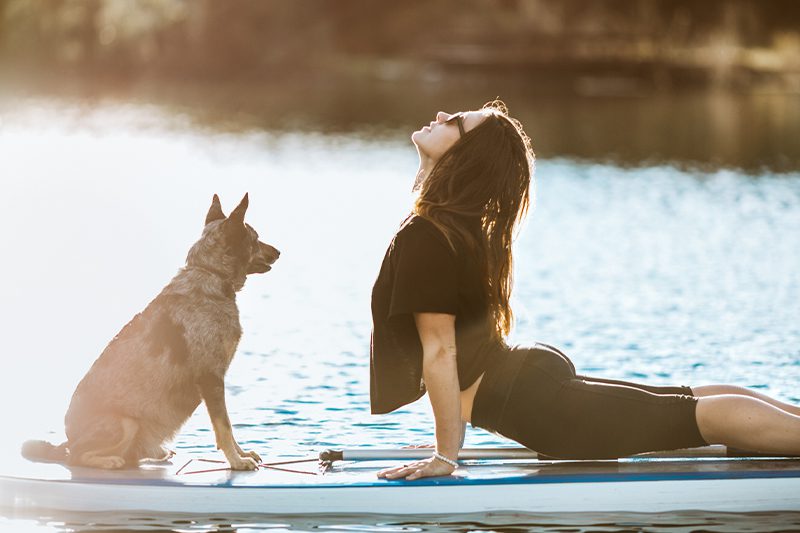 paddleboard yoga