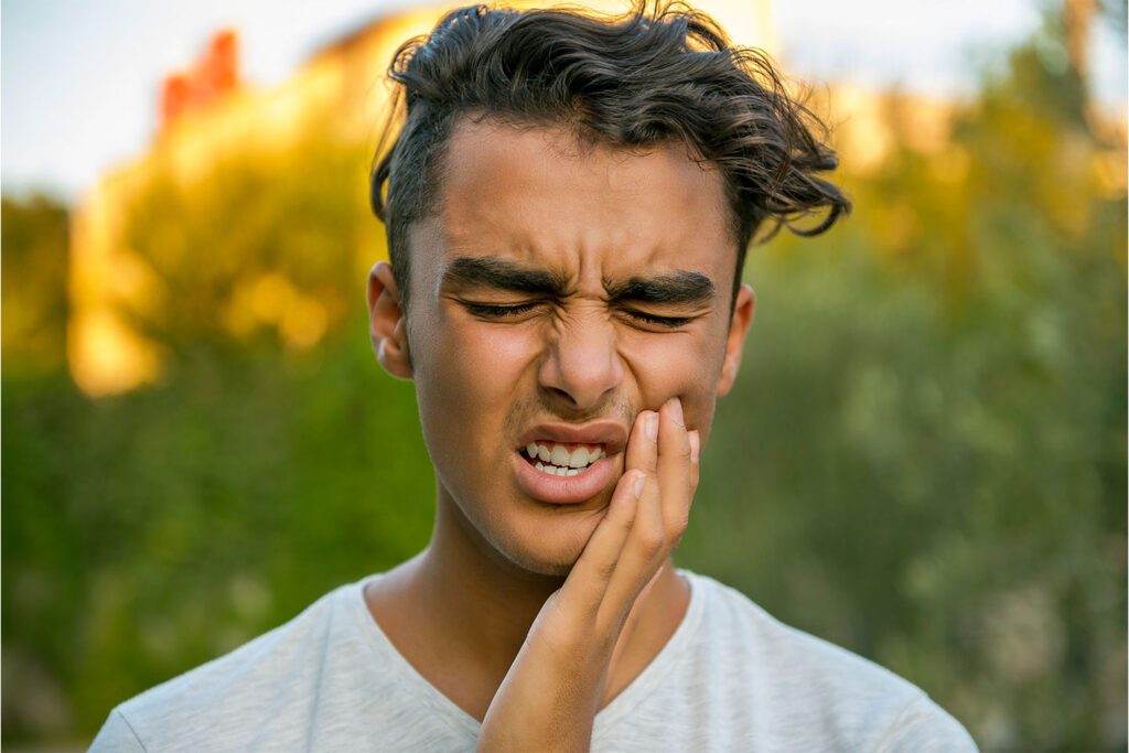 teen boy with wisdom tooth cyst