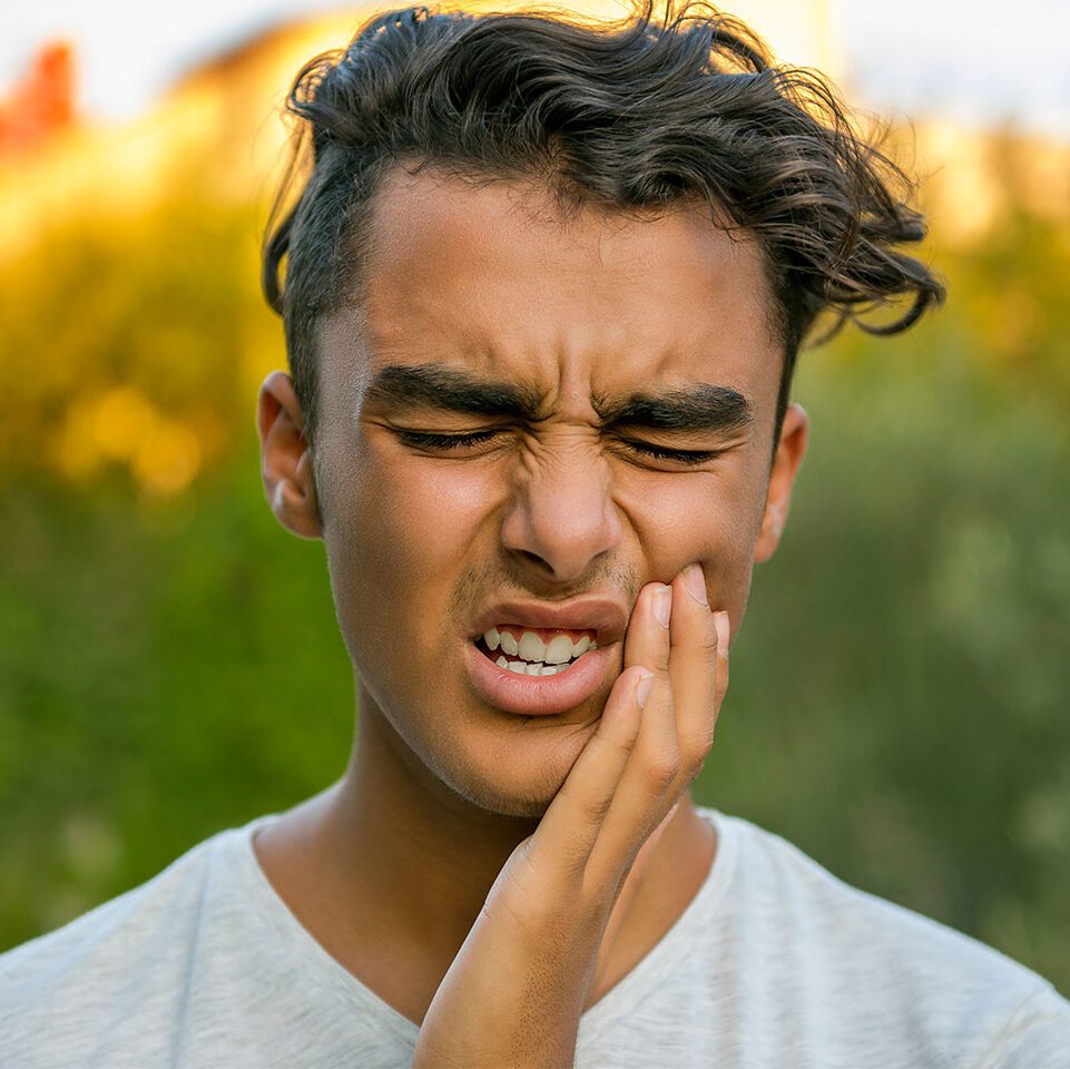 teen boy with wisdom tooth cyst