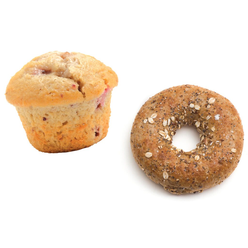 muffin and bagel
