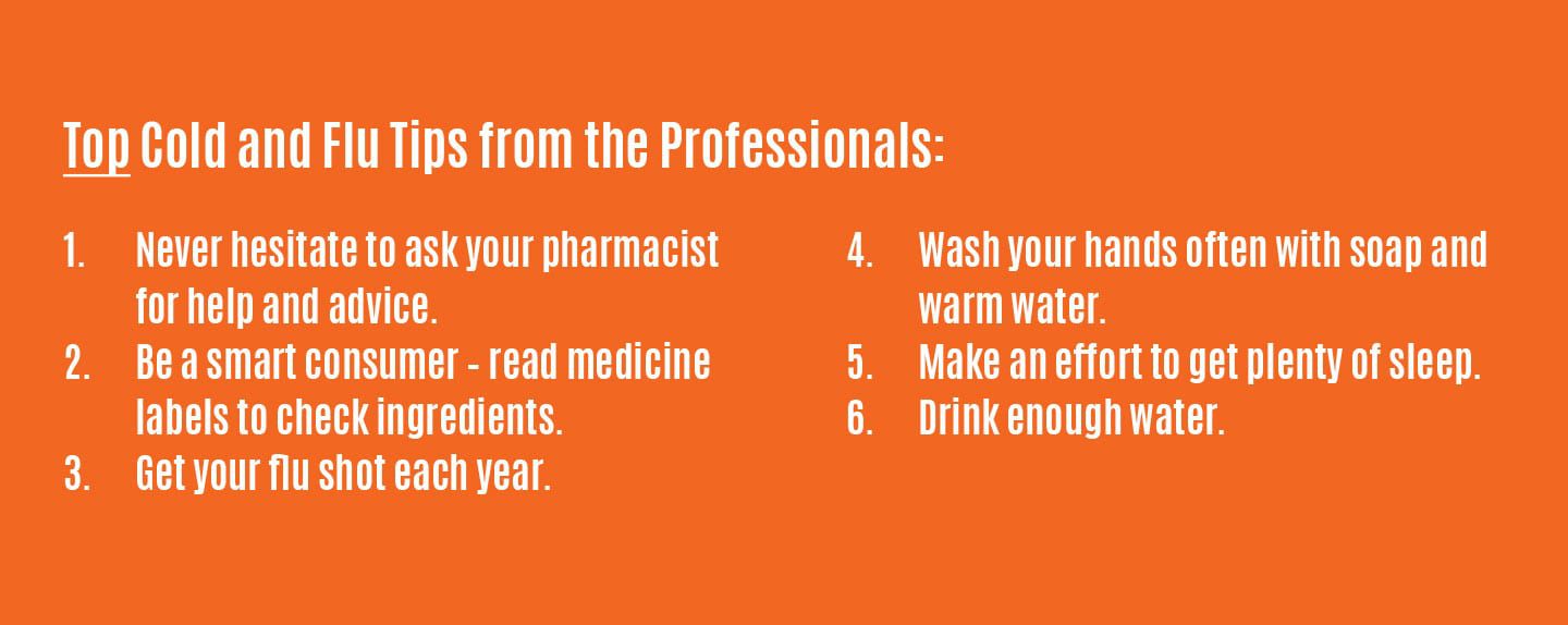 top cold and flu tips from professionals chattanooga graphic