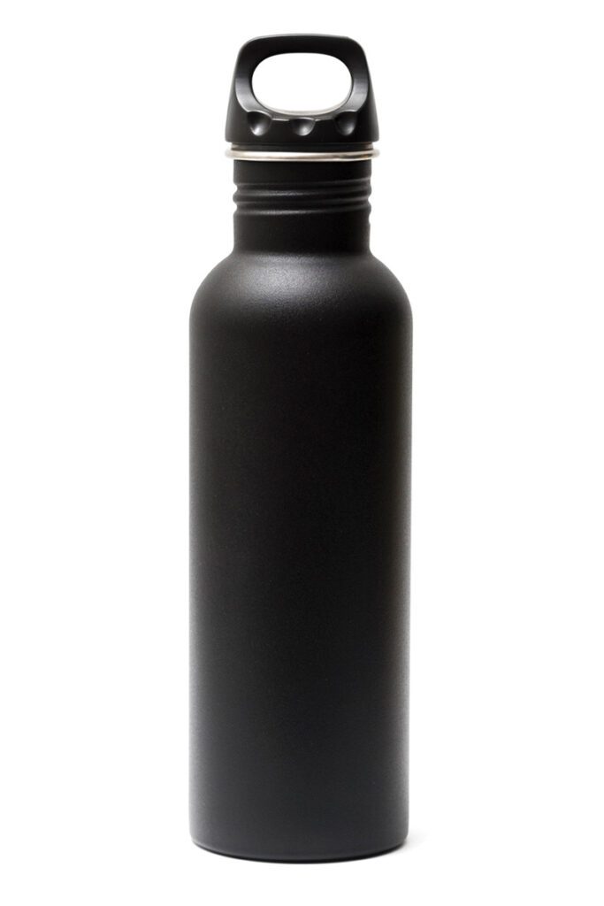 black water bottle