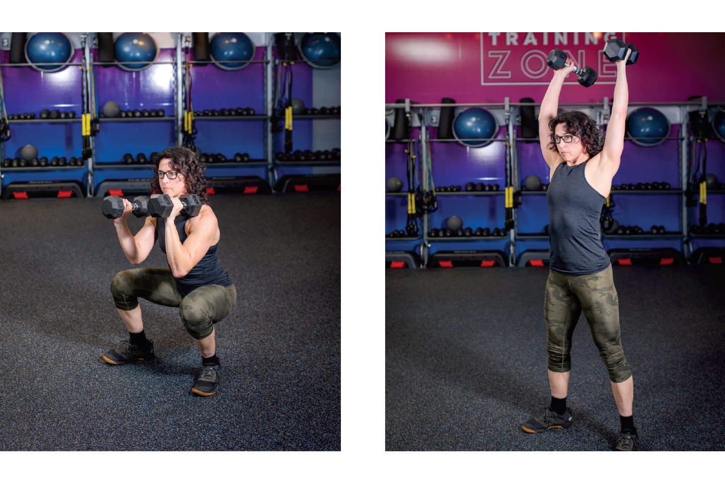 dumbbell thrusters in chattanooga