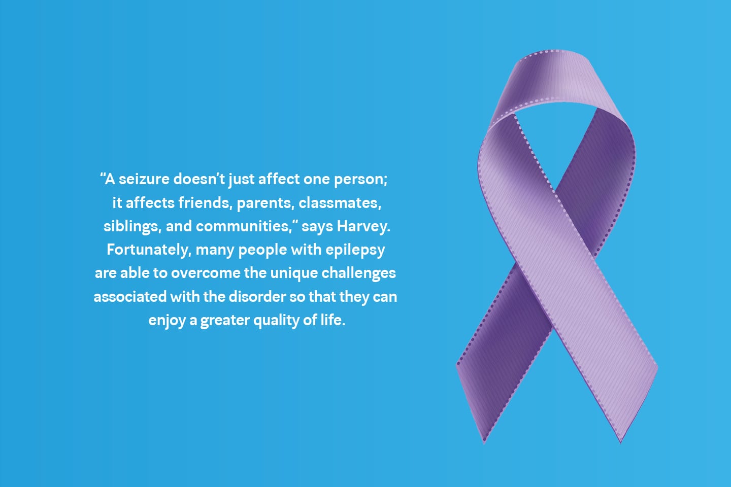 living with epilepsy awareness purple ribbon affects friends and family quote chattanooga