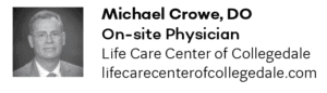 michael crowe on-site physician life care center of collegedale chattanooga