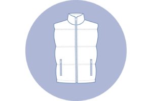 puffy vest illustration