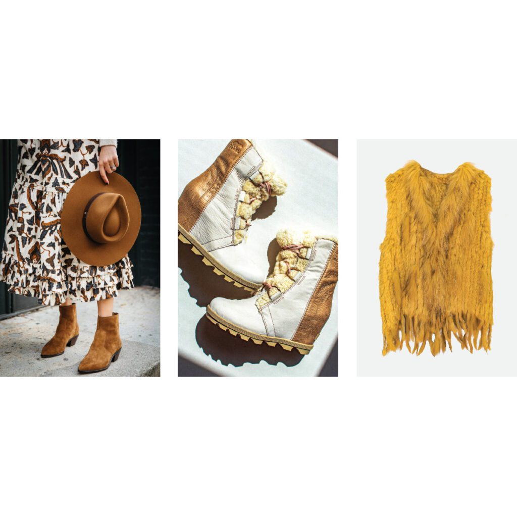 winter hat boots and fur vest available at local chattanooga retailers