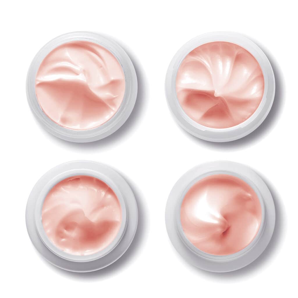 four pink moisturizers
