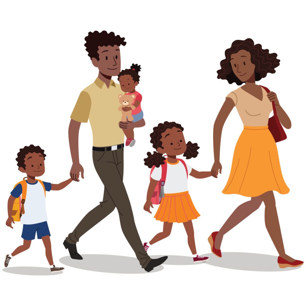 family conversation starters | Family walking together