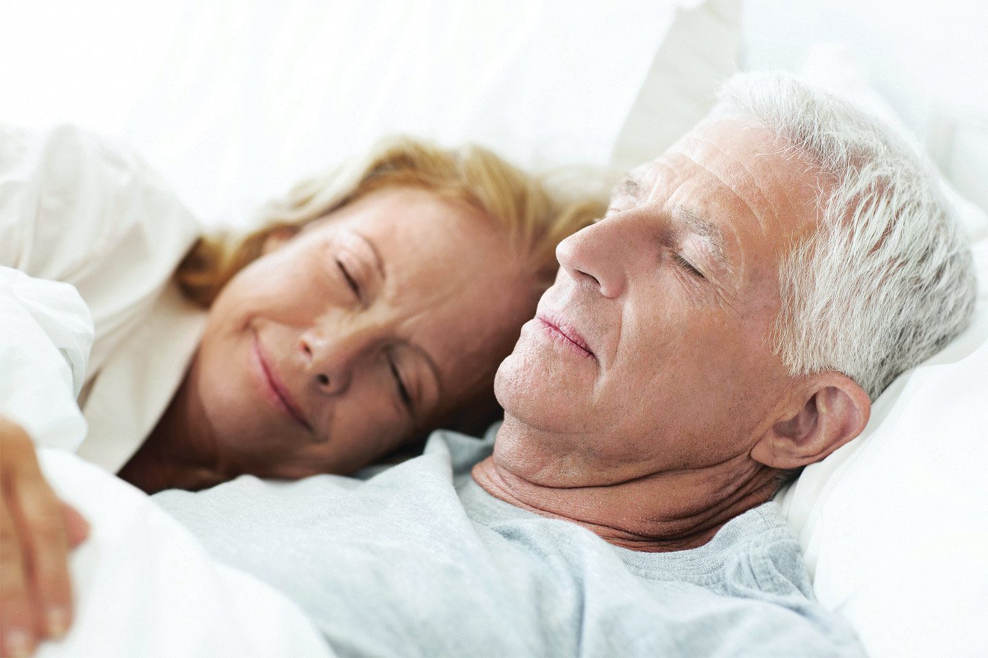 sleep and aging | Older couple sleeping