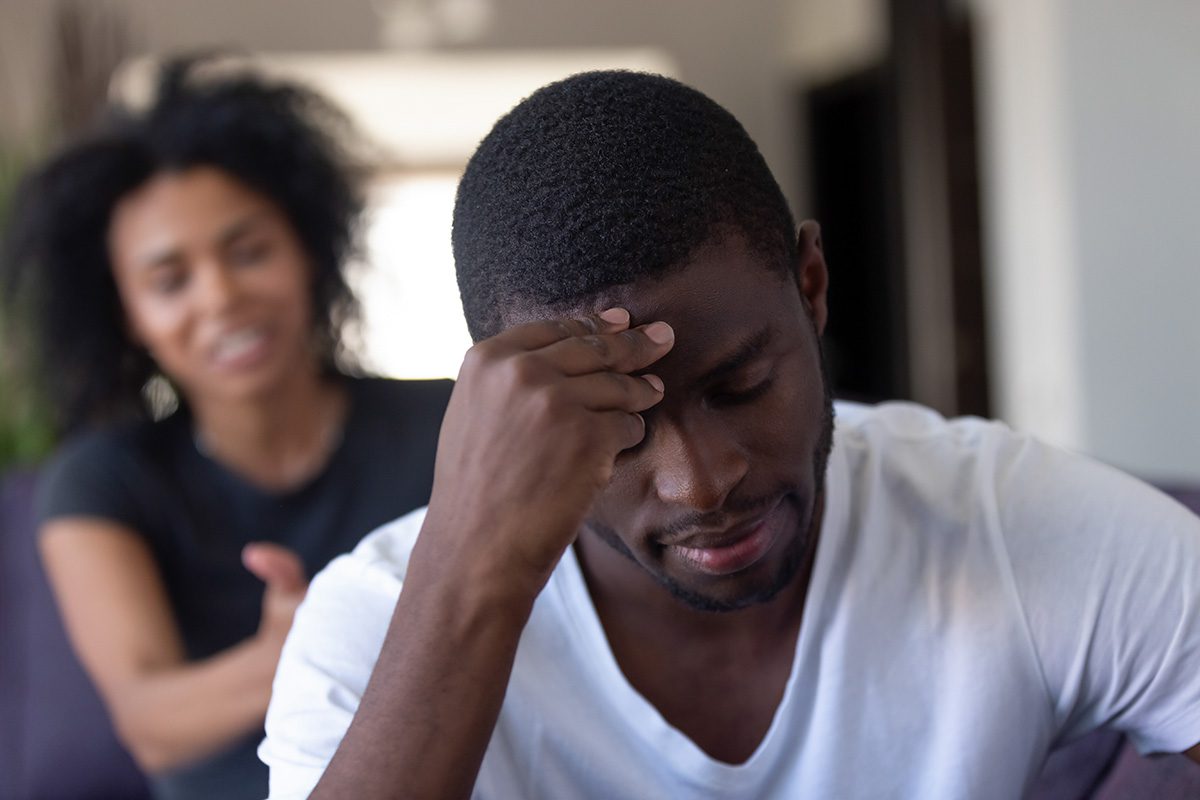 MAN THINKING ABOUT HIS TOXIC RELATIONSHIP