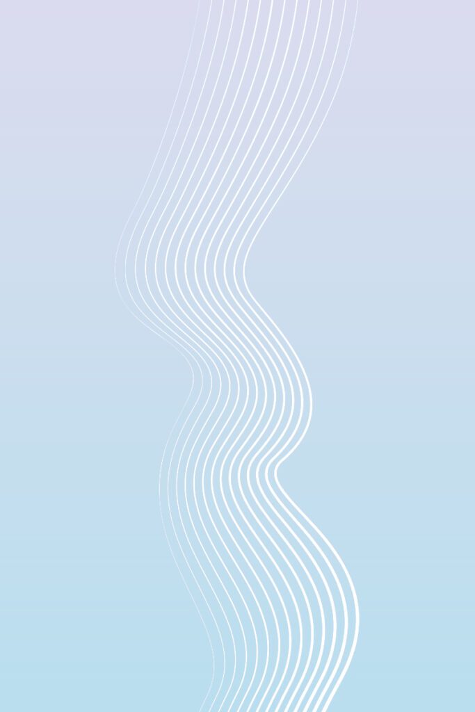 graphic illustration of thin white lines with gradient blue to purple
